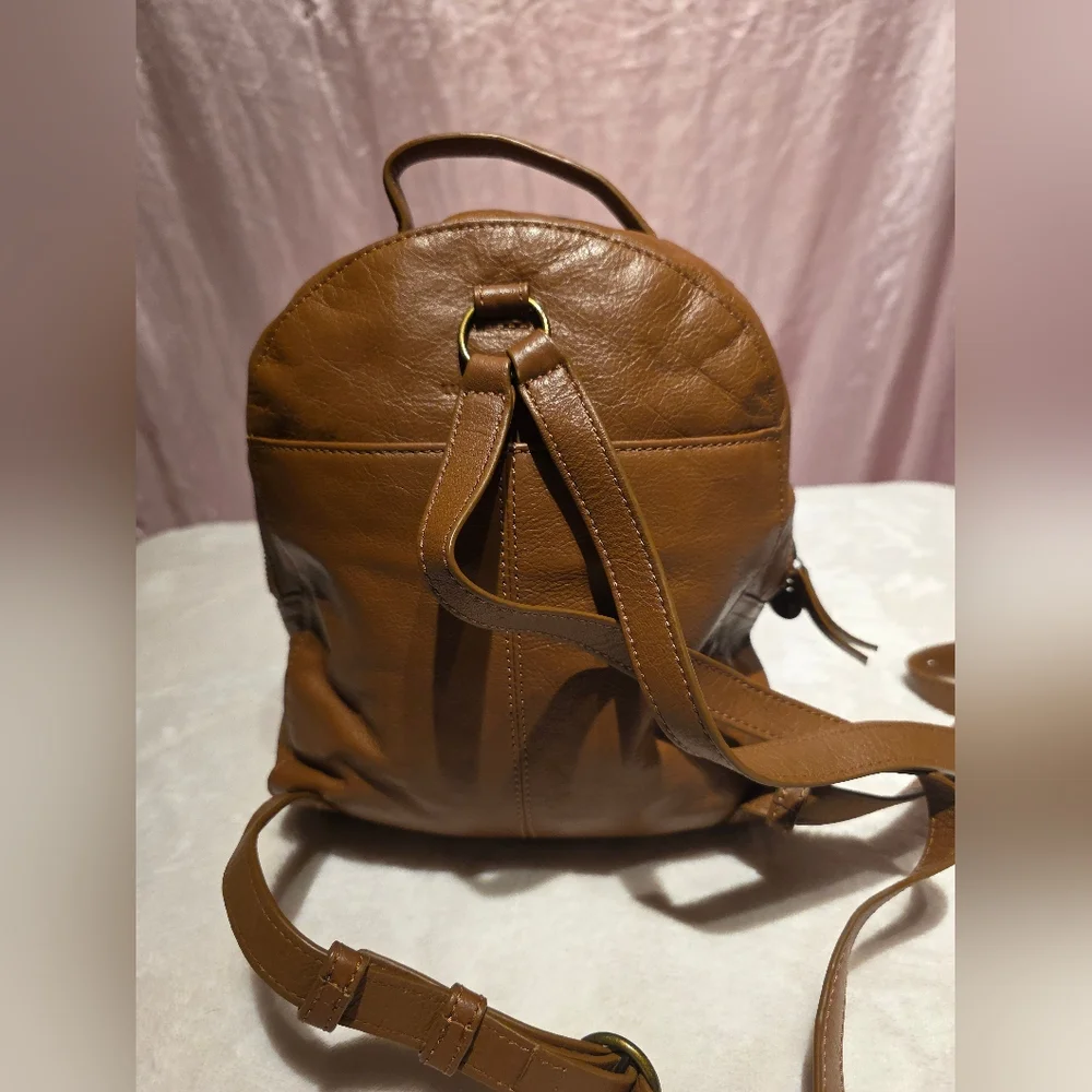 Lucky Brand Backpack Brown Leather Backpack - Picture 5 of 7